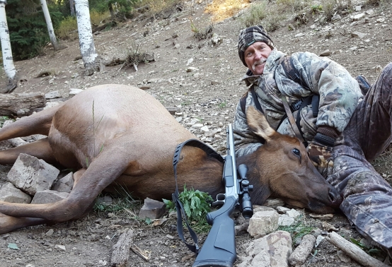 Tracy with his Muzzleloader cow elk